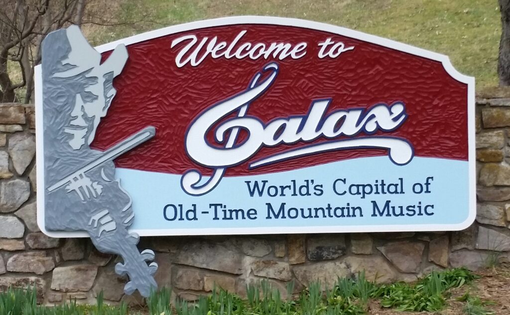 Galax Welcome Signs